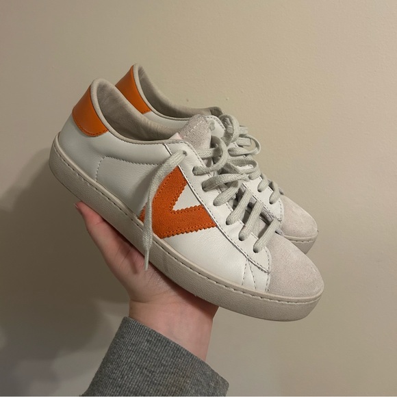 Victoria Berlin Suede / Leather Peach Sneaker 37 - Picture 2 of 8